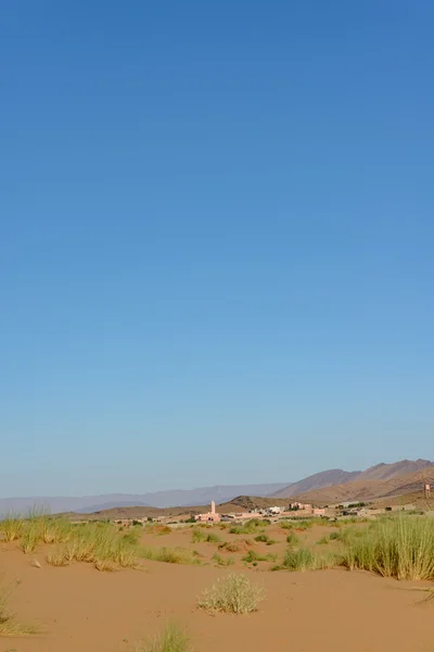 Aldeia do deserto perto de Guelmim — Fotografia de Stock