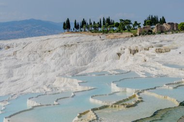 Traverten pamukkale teraslar