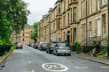 Glasgow 'daki iskan sokağı.