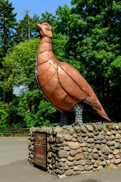 Escultura de urogallo de cobre — Foto de Stock