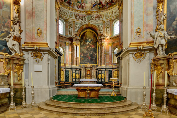 Altars inside Ettal Abbey