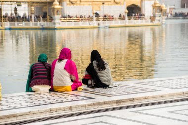 Three female sikh pilgrims