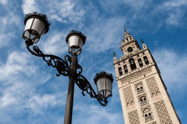 Bell tower in Cathedral of Seville clipart
