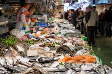 A fish and seafood sellers