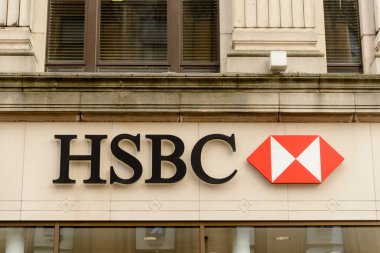 HSBC retail bank sign