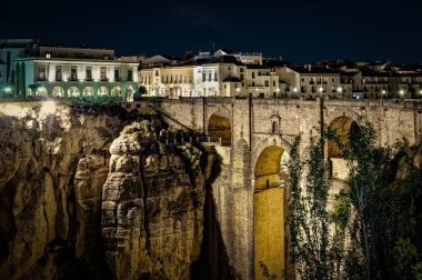 The New Bridge Ronda, at night