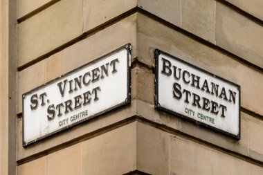 Street sign in Glasgow