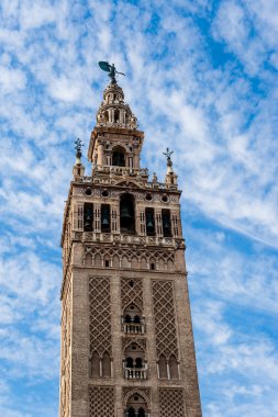 Bell tower in Cathedral of Seville clipart