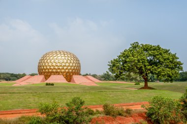 The Matrimandir at Auroville. clipart