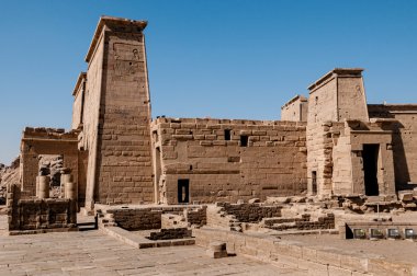 Philae Aswan yakındaki tapınakta