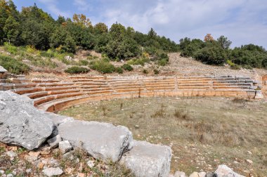 Amfitiyatro eski yıkık şehir