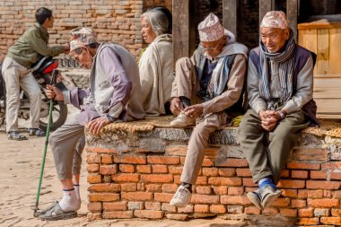 Old people in Bhaktapur