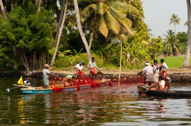A group of local fishermen