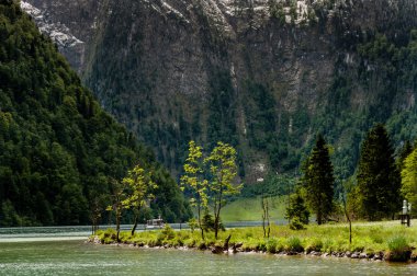 Konigssee bir turist teknede