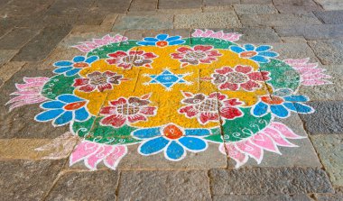 Hindistan'da Pongal tasarım