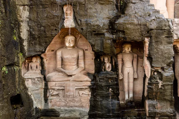 Esculturas de Buda em Gwalior — Fotografia de Stock