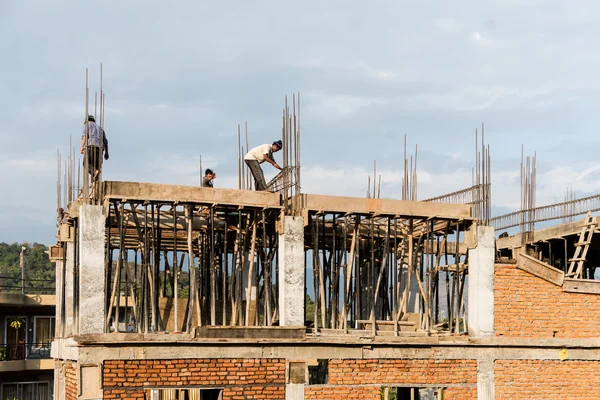 Trabajos de construcción Pokhara — Foto de Stock