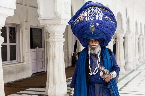 Sikh pilgrim at Golden Temple — Stock Fotó