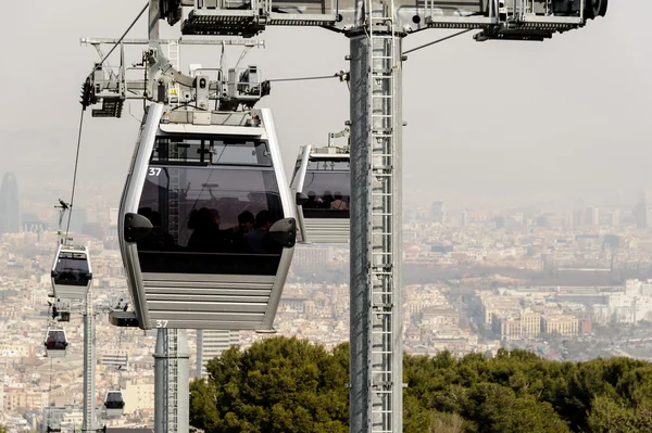 Cable car in Barcelona — Stock Photo, Image