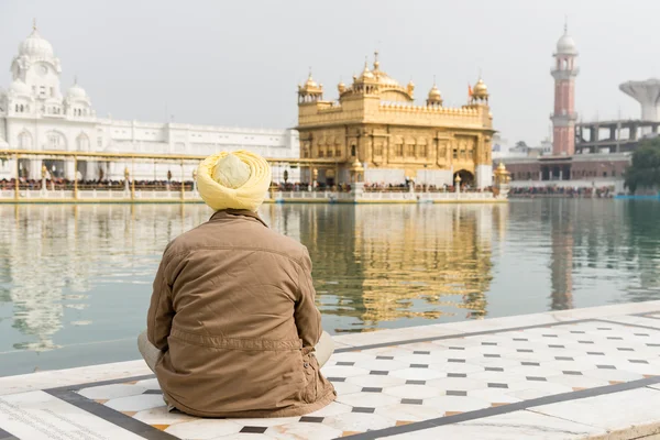 Pèlerin sikh au Temple d'Or — Photo