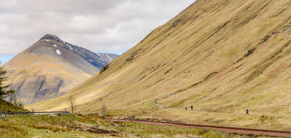 Walkers on the West Highland Way