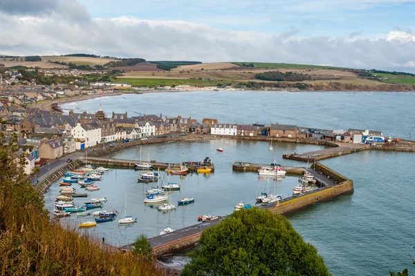 Stonehaven přístav ve Skotsku — Stock fotografie