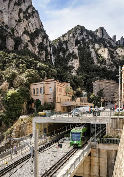 Montserrat İspanya, tren — Stok fotoğraf