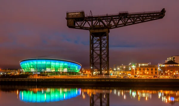 Ponte Finneston Crane e Clyde Arc — Foto Stock