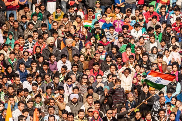 Crowd of Indian people — Stock Photo, Image