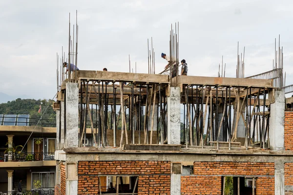 Trabajos de construcción Pokhara — Foto de Stock