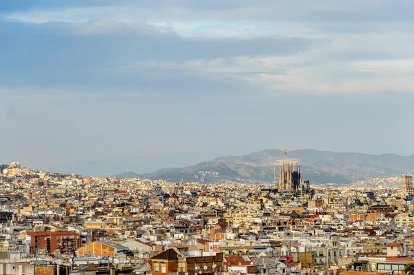 Verre uitzicht over Barcelona — Stockfoto