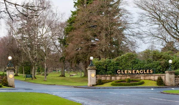 Ingången till Gleneagles Hotel — Stockfoto