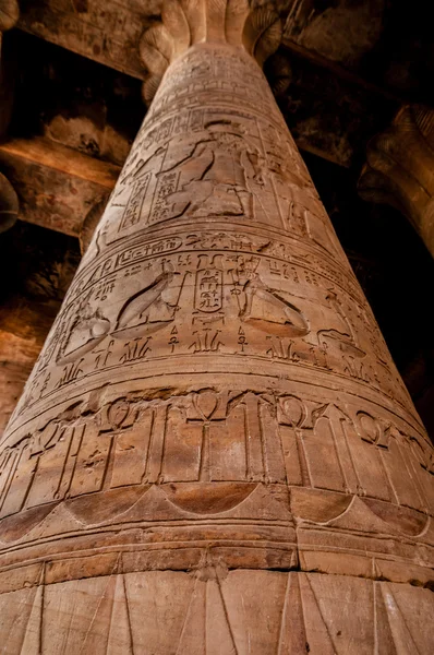Coluna antiga, decorativa esculpida — Fotografia de Stock