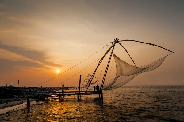 Redes de pesca chinas — Foto de Stock