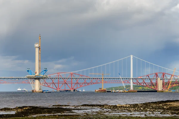 The Queensferry Crossing construction — Stock Photo, Image