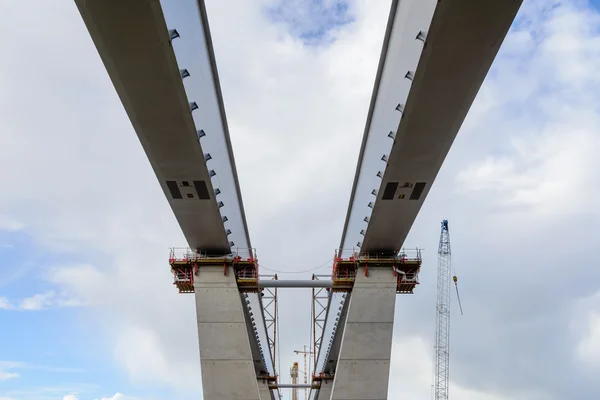 De bouw van Queensferry Crossing — Stockfoto