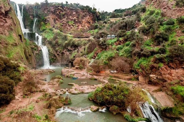 瀑布在而得名，摩洛哥 — 图库照片
