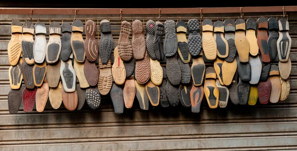 A selection of shoe soles