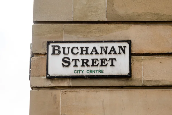 Street sign in Glasgow — Stock Photo, Image