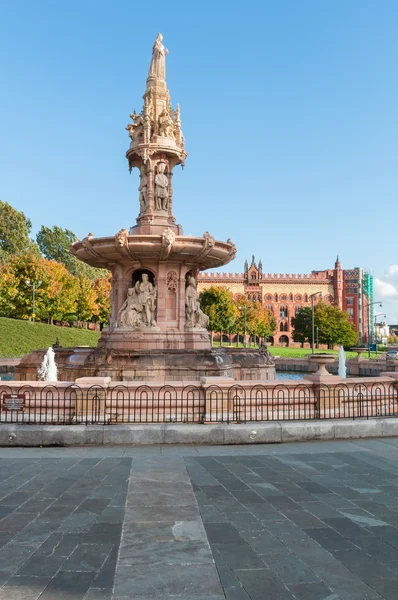 La fontana di Doulton a Glasgow — Foto Stock