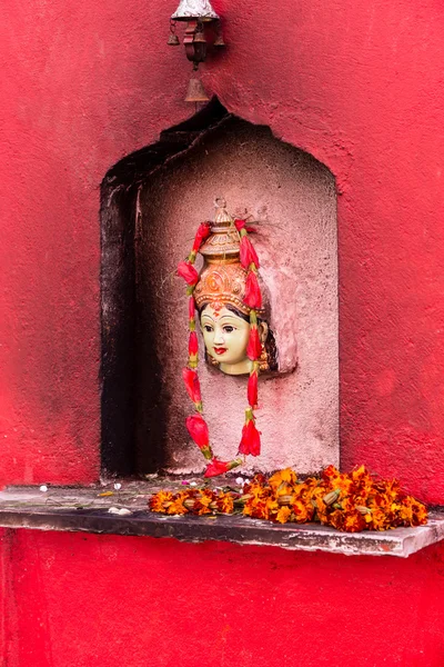 Kali at Durba Temple in Varanasi — Stock Photo, Image