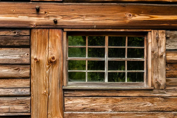 Trä fönster detalj Stockbild