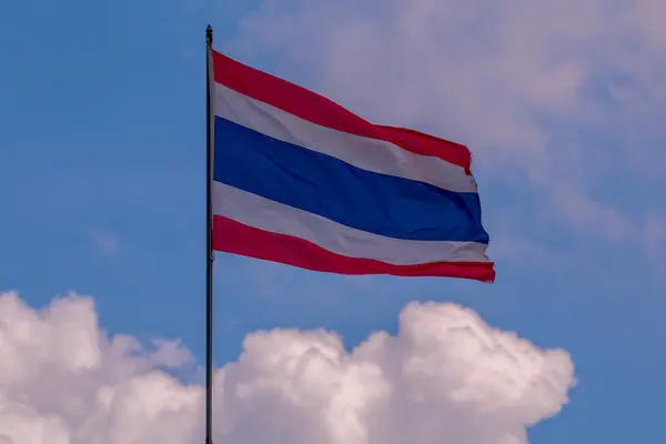 Thailändische Nationalflagge. — Stockfoto