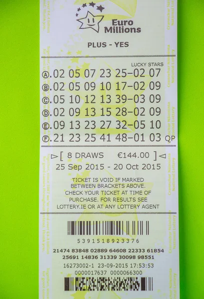 Avrupa piyango bileti.