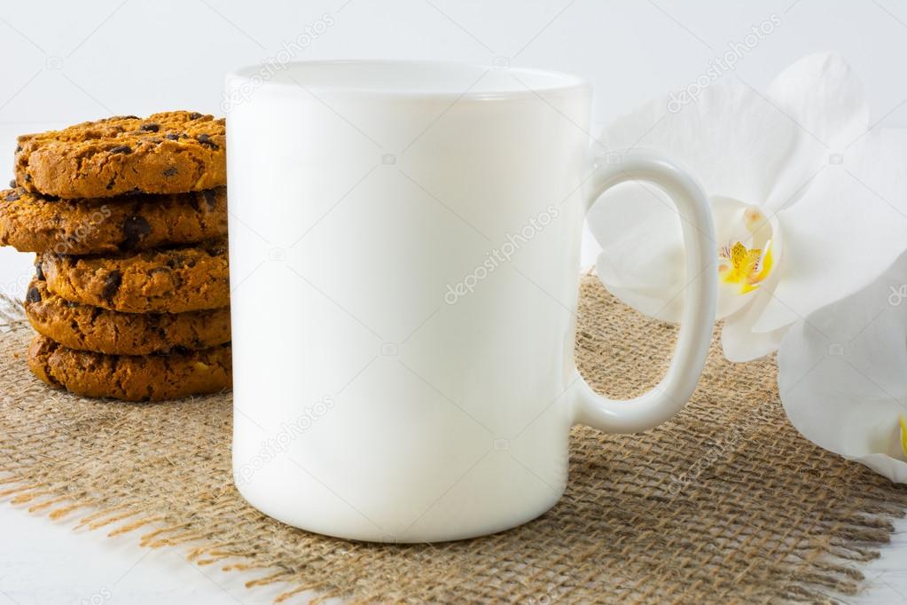Download Coffee Mug Mockup With Cookies Royalty Free Photo Stock Image By C Tasipas 112361826