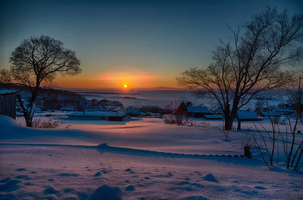 Winterabend. — Stockfoto