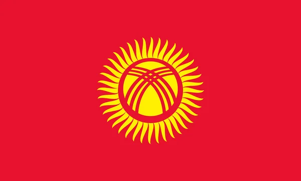 Bandera de kyrgyzstan — Archivo Imágenes Vectoriales