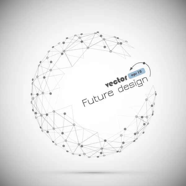 3d fundo vetor geométrico para negócios ou apresentação científica . —  Vetores de Stock