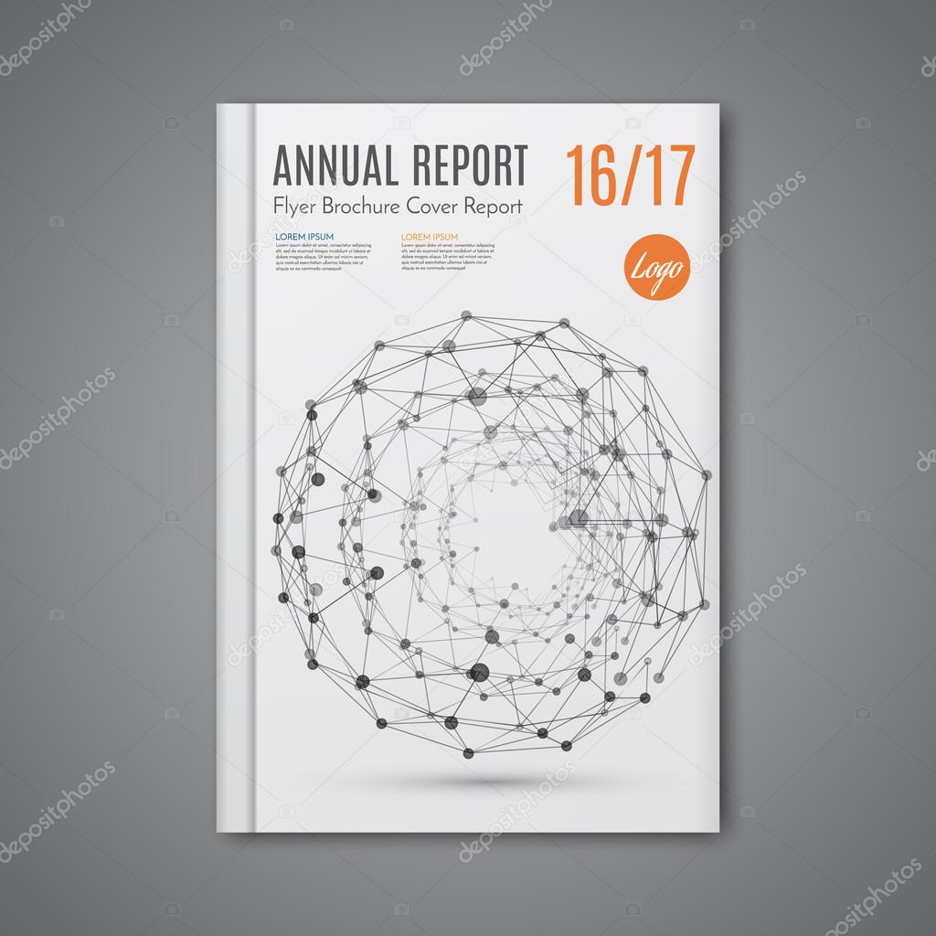 Science design vector template layout for magazine brochure flyer booklet cover annual report