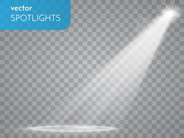 Vektör projektör. Sahne. Işık efektleri.